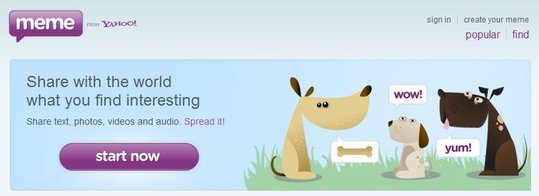 Yahoo! Meme - Un Twitter Like en 2000 caractères