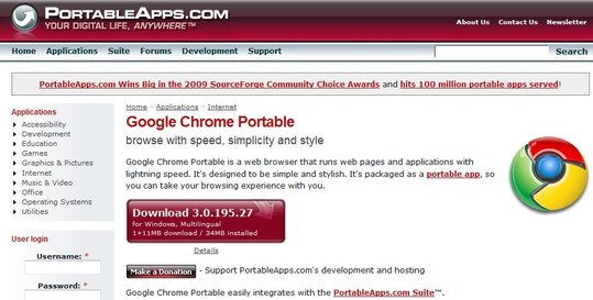 Google Chrome portable