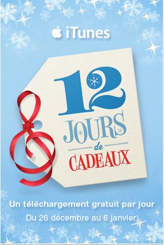 12 jours de cadeaux iTunes