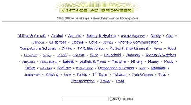 Vintage Ad Browser - Plus de 100000 anciennes publicités répertoriées