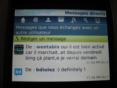 Présentation du client officiel Twitter Blackberry