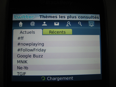 Présentation du client officiel Twitter Blackberry