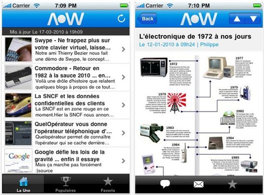 L'application iPhone d'AccessOWeb est disponible