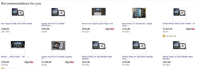 Un iPad à 5000 $ sur ... eBay
