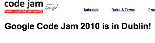 Google Code Jam - Les développeurs peuvent s'inscrire