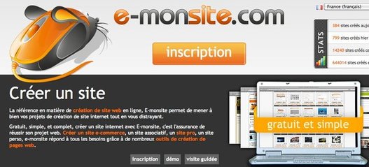 ( partenaire ) E-monsite.com, pour créer un site gratuitement et simplement