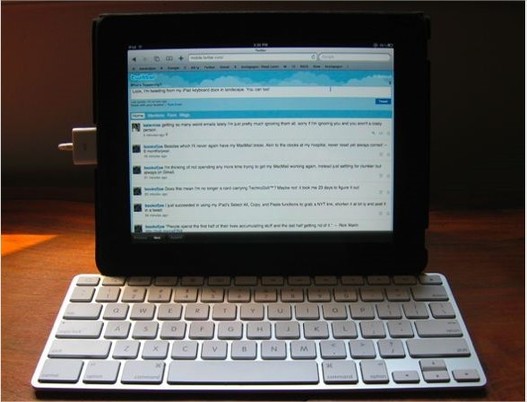 Vu comme ça, l'iPad ressemble à un Macbook tactile