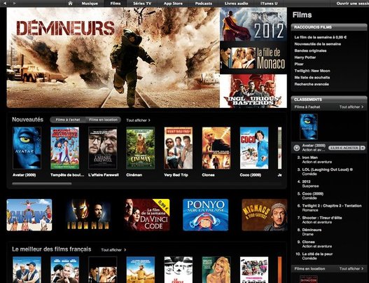 iTunes Store - Les films à la vente et à la location