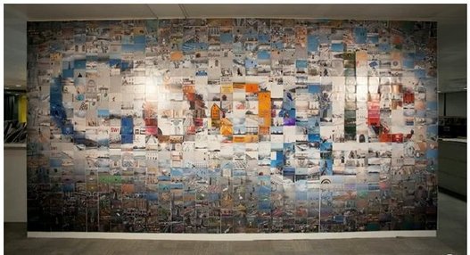 Le logo de Google réalisé avec 884 photos ( video )