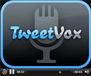 TweetVox pour iPhone - Envoyez des messages vocaux sur Twitter et Facebook