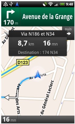 Google Maps Navigation, le GPS de Google disponible en France