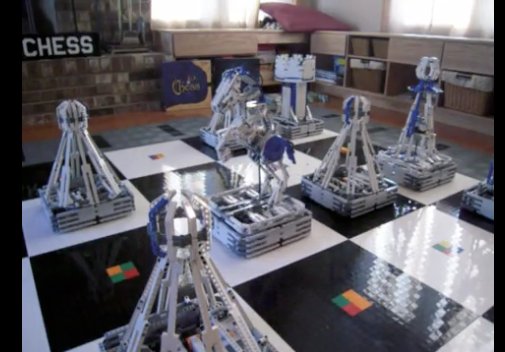 Jeu d'échec robotisé construit avec 100 000 legos - Impressionnant