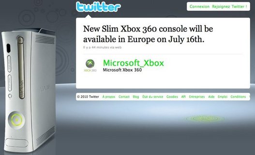 Xbox 360 Slim en France le 16 juillet 2010