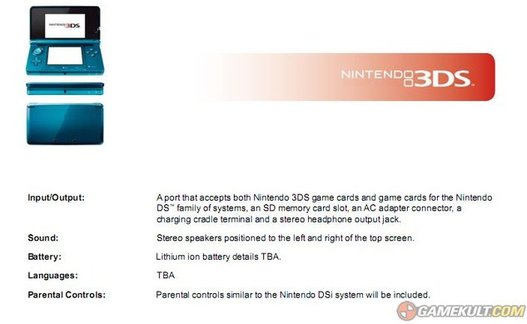 E3 2010 - Nintendo lance la Nintendo 3DS - La 3D sans lunettes