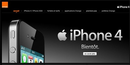 iPhone 4 chez Orange - Réservez le , n'attendez pas