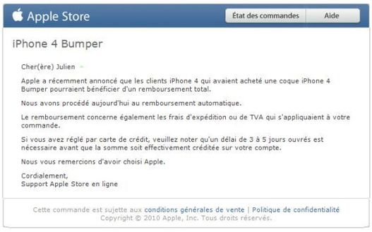iPhone 4 - Apple débute le remboursement des Bumpers