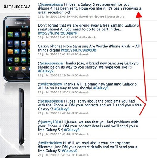 Dis Samsung, tu m'offres un Galaxy S ?