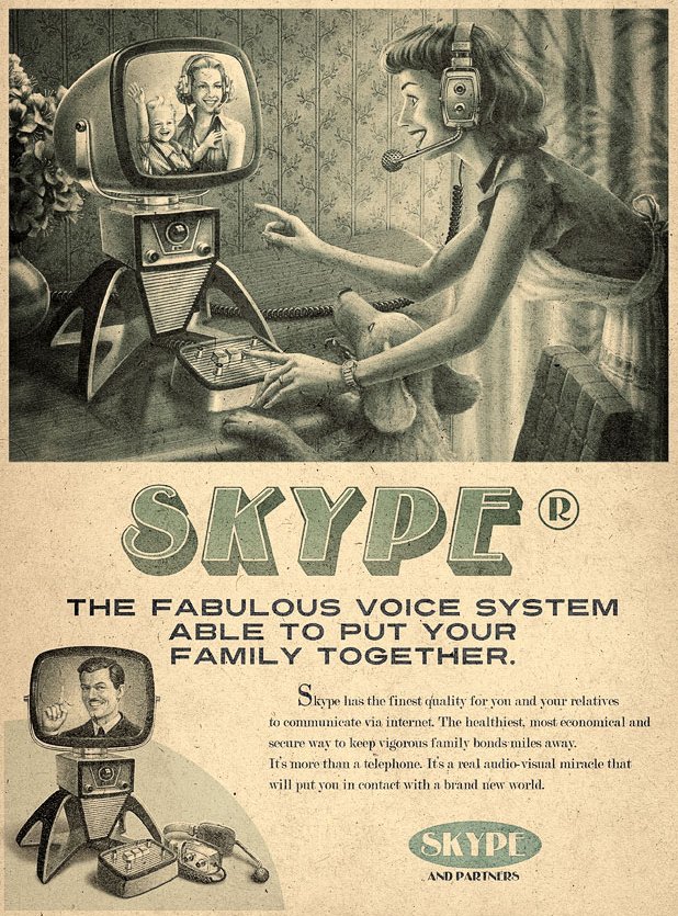 Youtube, Facebook et Skype en 1960