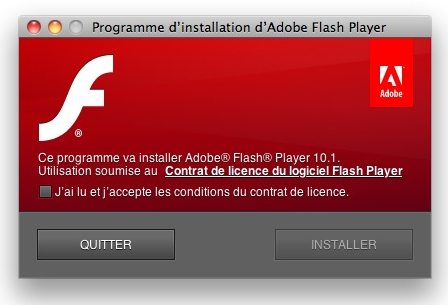 Accélération matérielle pour Flash 10.1 sous Mac