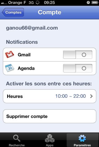 Gmail et Google Calendar en Push sur l'application iPhone ... enfin