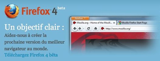 Firefox 4 Beta est disponible en téléchargement