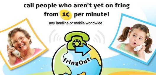 Fring lance FringOut pour concurrencer SkypeOut (0,0013 € la minute )