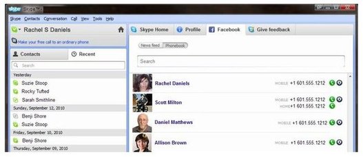 Facebook sera intégré à Skype prochainement?