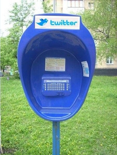 Oh, une cabine Twitter !!!