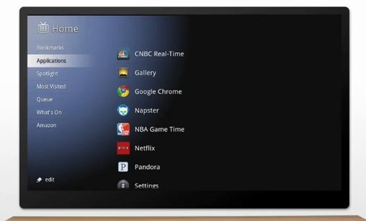 Google TV - Les premières applications