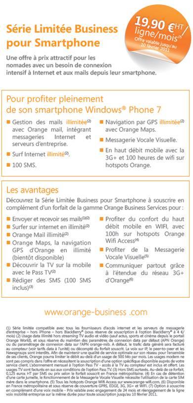Orange Business dévoile ses forfaits "Série Limitée Business pour Smartphone"