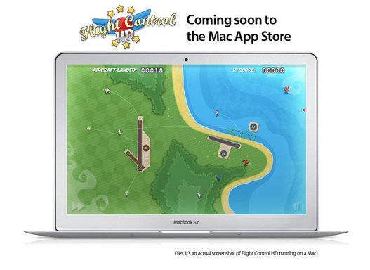 Flight Control - le premier jeu disponible sur Mac App Store