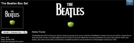 Les Beatles débarquent sur iTunes