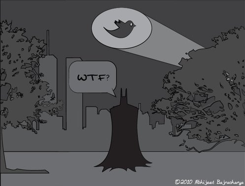 Batman et Twitter - J'adore ( humour )