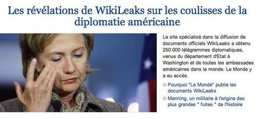Wikileaks victime d'une attaque et Le Monde commence à parler