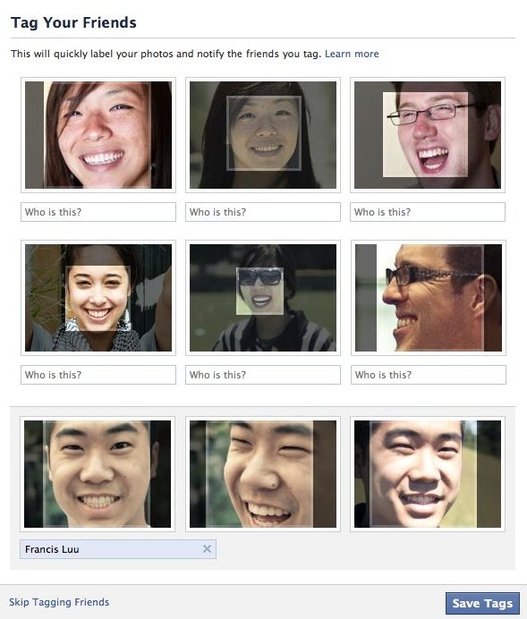 Facebook - La reconnaissance faciale va démarrer