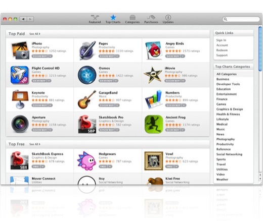 Mac OS X 10.6.6 et Mac App Store sont disponibles !