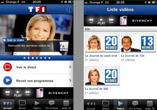 TF1 maintenant sur iPhone, iPad et iPod Touch gratuitement
