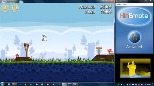 Angry Birds avec une Kinect sur un PC