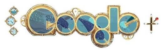 Google fête Jules Verne et son Nautilus