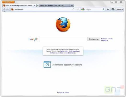 Mozilla Firefox 4 - la bêta 11 est disponible