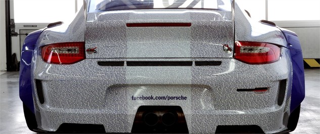 La Porsche Facebook - Votre nom est il dessus ?
