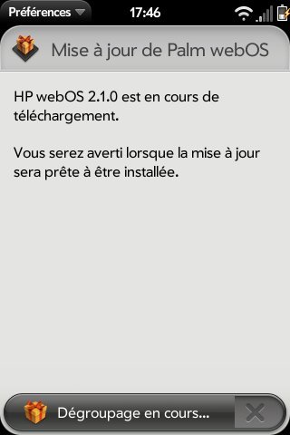 webOS 2.1 disponible pour Palm Pre 2