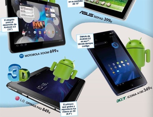 Le prix des tablettes Android pour la France ?