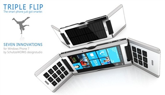 Concept mobile : Triple Flip Cell Phone