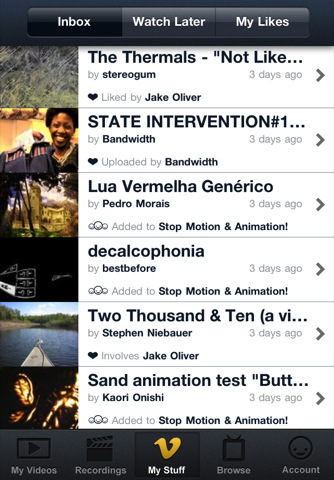 Vimeo sort son application sur iPhone !