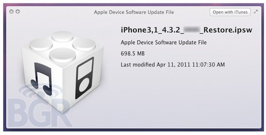 iOS 4.3.2 pour iPhone et iPad dans quelques jours