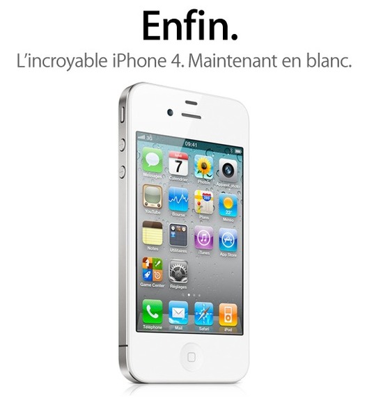 Incroyable !!! L'iPhone 4 blanc