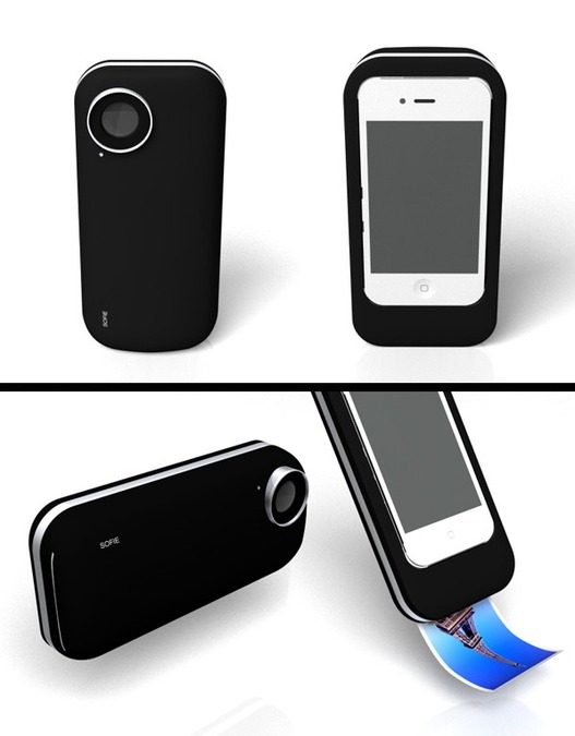 Concept iPhone - Etui imprimante Polaroïd pour iPhone