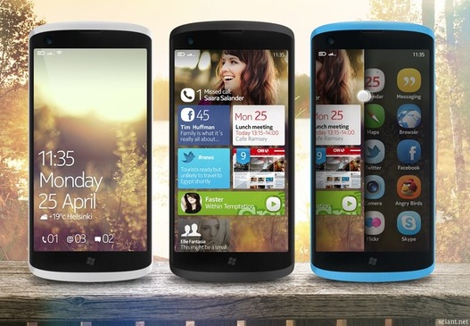Concept - Mobile Nokia sous WP7