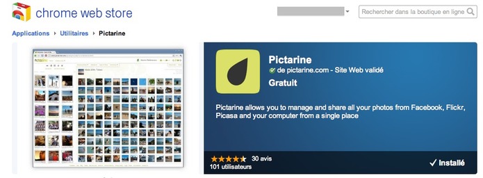 Pictarine maintenant sur Chrome Web Store